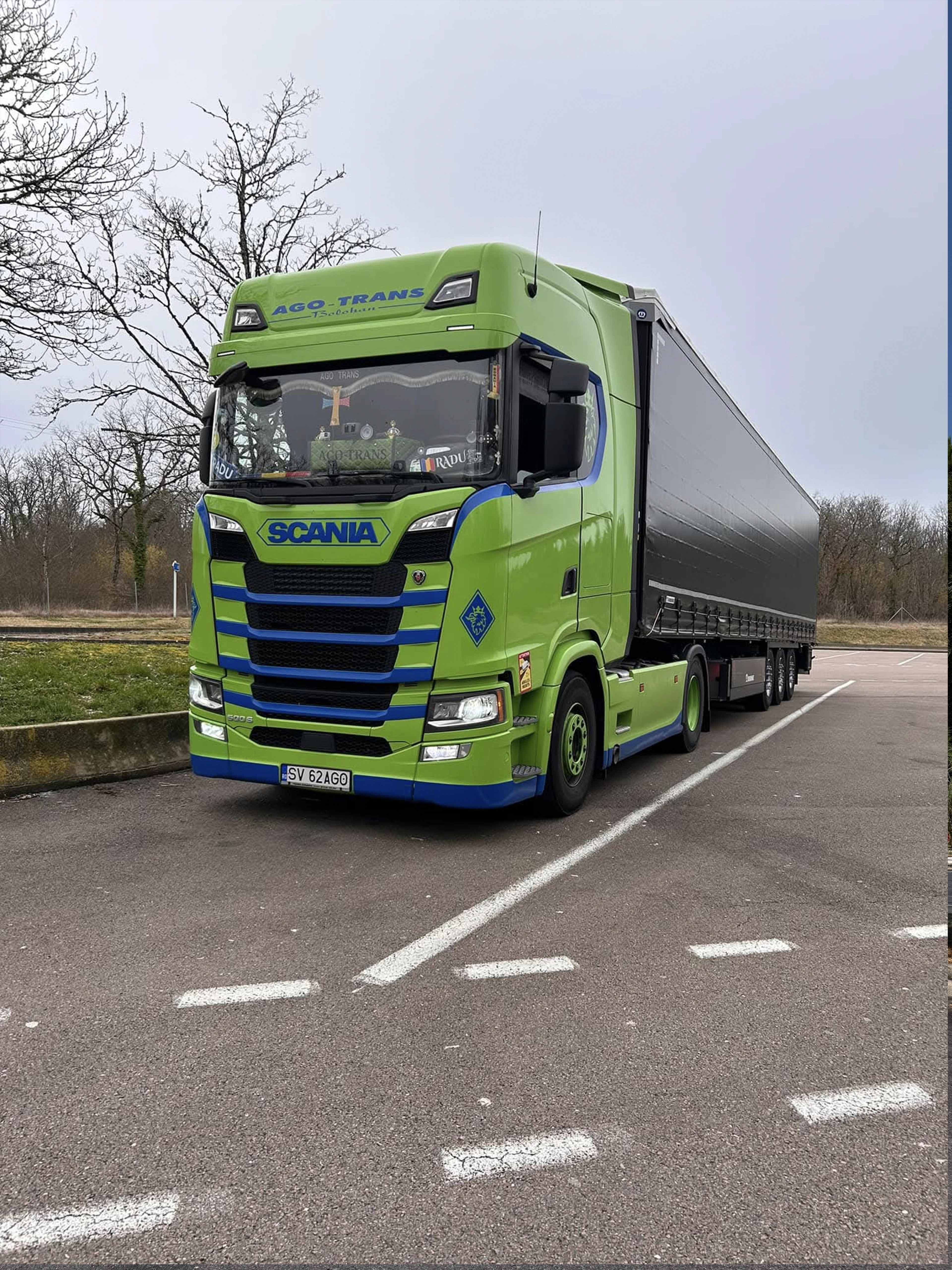 Camion AGO-TRANS Bolohan pe traseele europene